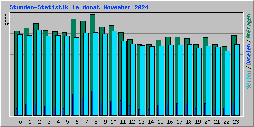 Stunden-Statistik im Monat November 2024