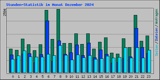 Stunden-Statistik im Monat Dezember 2024