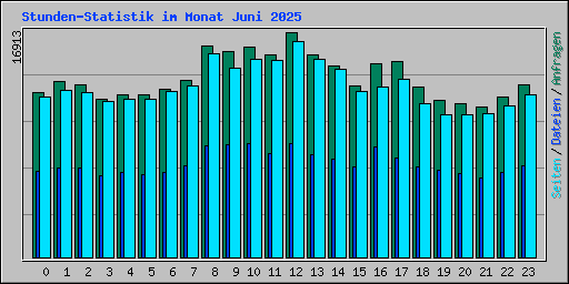 Stunden-Statistik im Monat Juni 2025