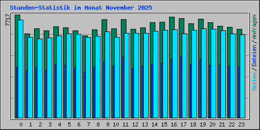 Stunden-Statistik im Monat November 2025